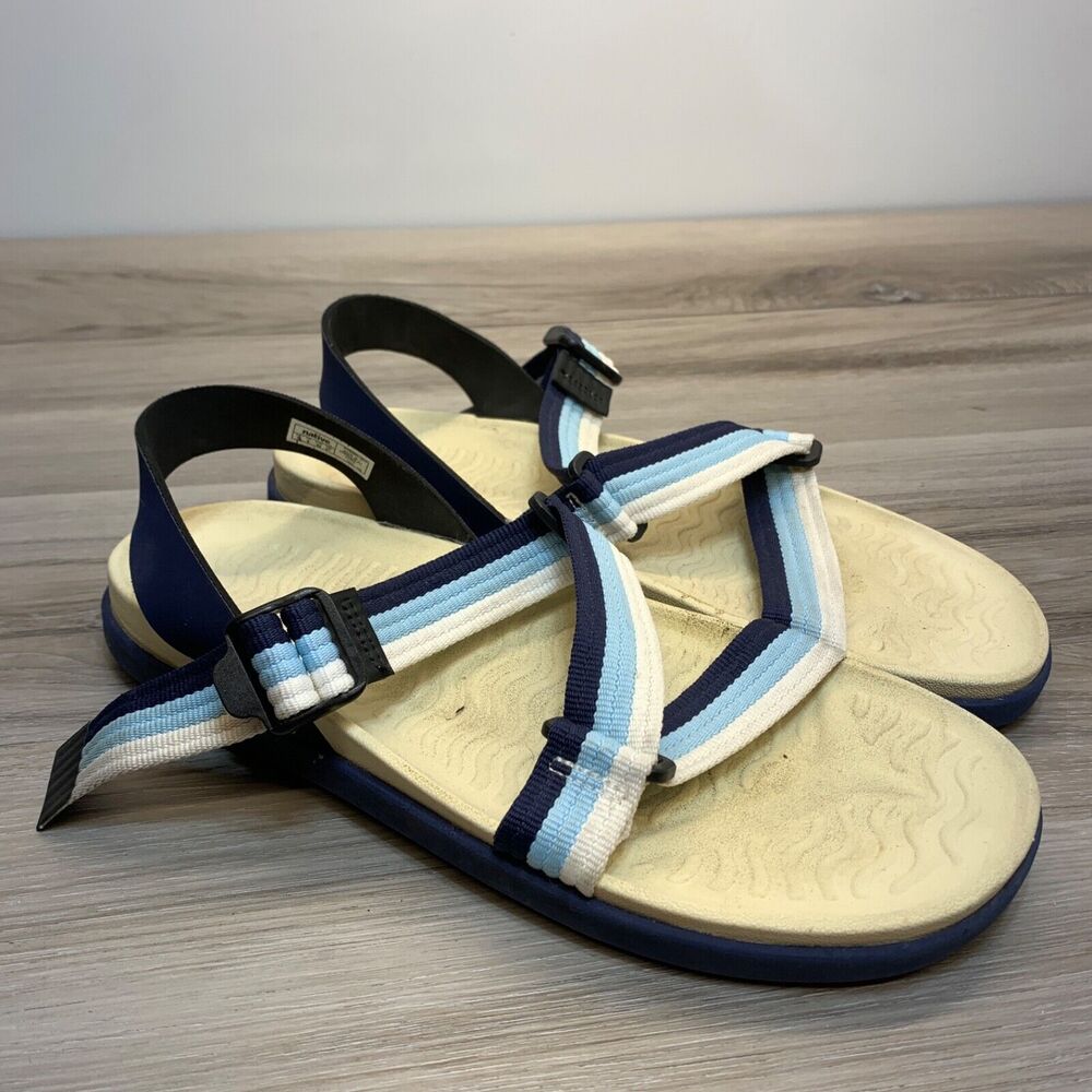 Native Shoes Zurich Sport Sandals Blue White Unisex Womens 11 Mens 9 EU 42‎